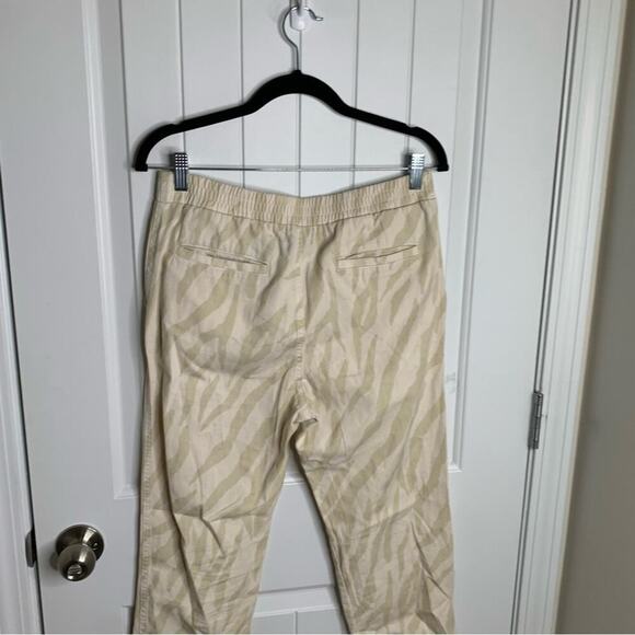 Monrow Revolve zebra taupe jogger pants size small athleisure - Picture 6 of 8